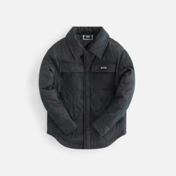 SOLD Kith Kids Charcoal Quilted Puffer Jacket - Picture 1 of 5